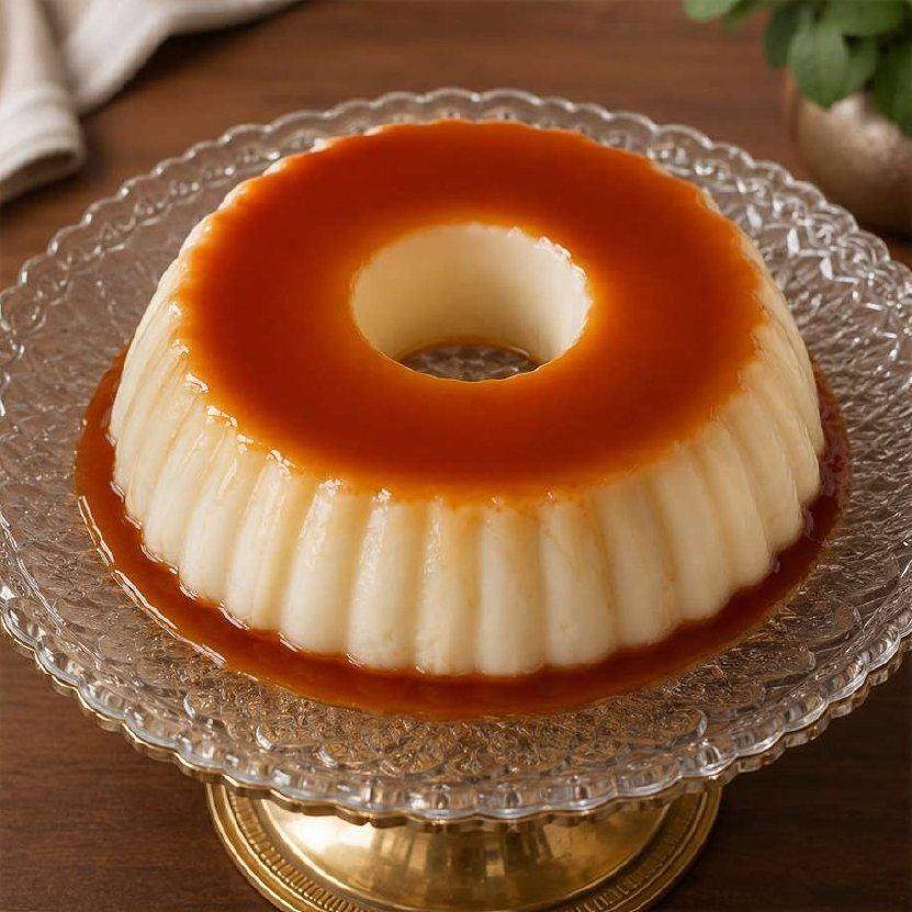 Flan com calda de caramelo